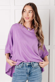 Lilac Whisper Dolman Sleeve Top Tops