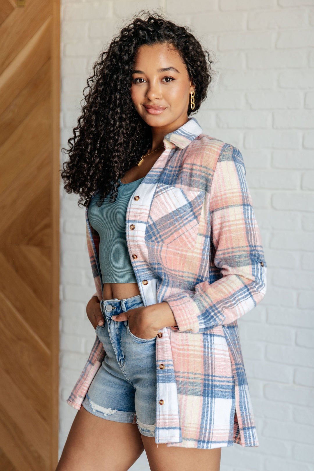 Lumber Jill Plaid Button Down Tops