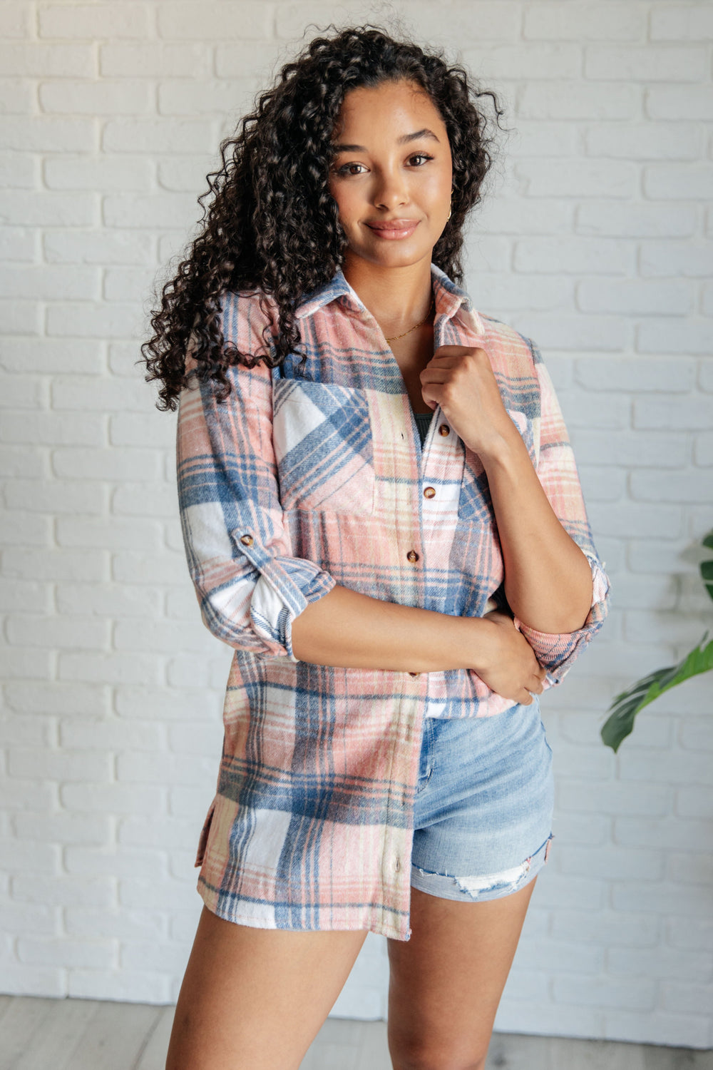 Lumber Jill Plaid Button Down Tops