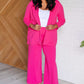 Magic Wide Leg Crop Pants in Hot Pink Pants