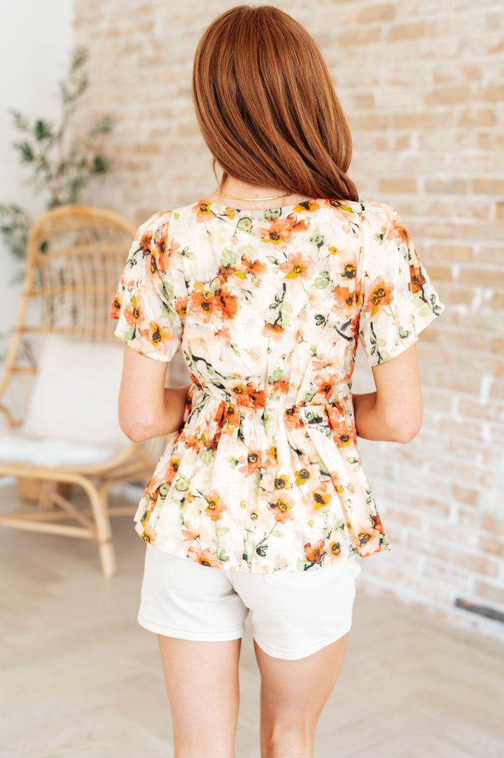 Magic Dance Square Neck Floral Blouse Shirts & Tops