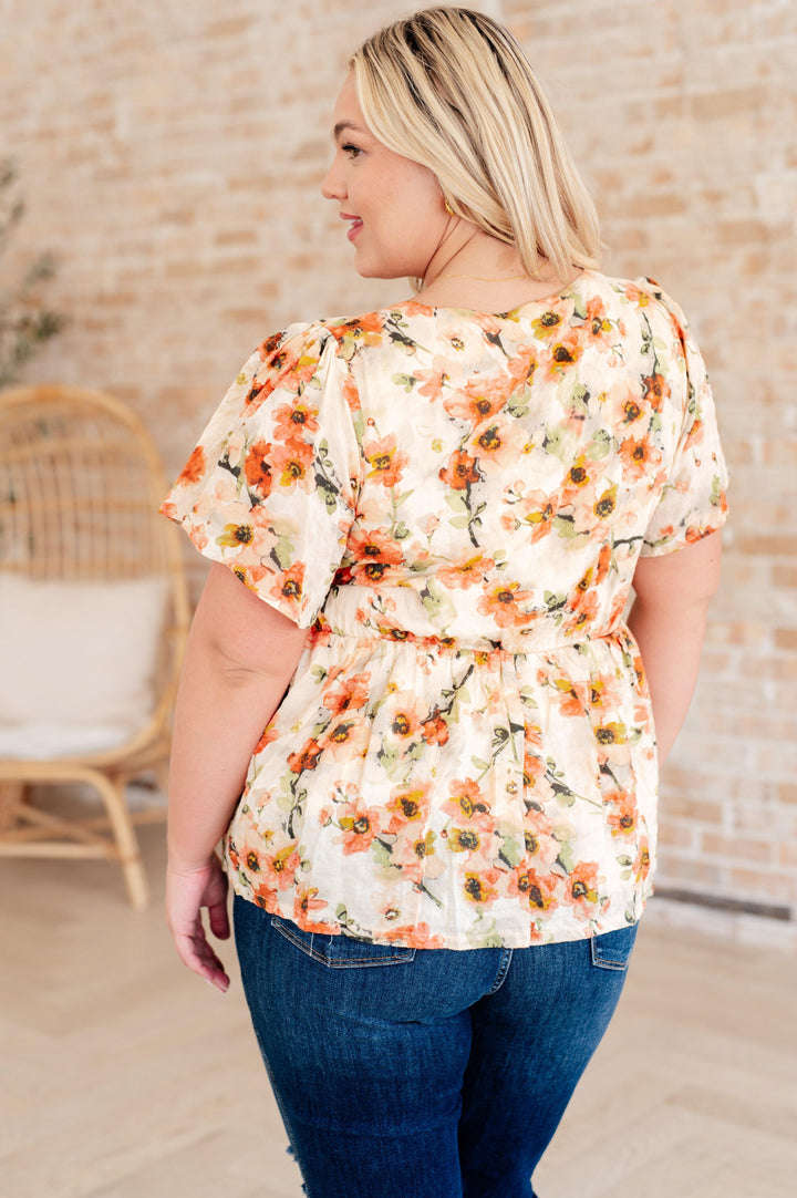 Magic Dance Square Neck Floral Blouse Shirts & Tops