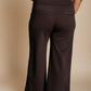 Dear Scarlett Chocolate Wide Leg Crop Pants - DAVERRI FASHIONS