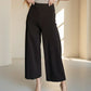 Dear Scarlett Chocolate Wide Leg Crop Pants - DAVERRI FASHIONS