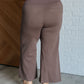 Magic Wide Leg Crop Pants in Dark Mocha Bottoms