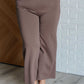 Magic Wide Leg Crop Pants in Dark Mocha Bottoms
