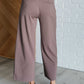 Magic Wide Leg Crop Pants in Dark Mocha Bottoms