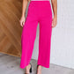 Magic Wide Leg Crop Pants in Hot Pink Pants