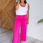 Magic Wide Leg Crop Pants in Hot Pink Pants