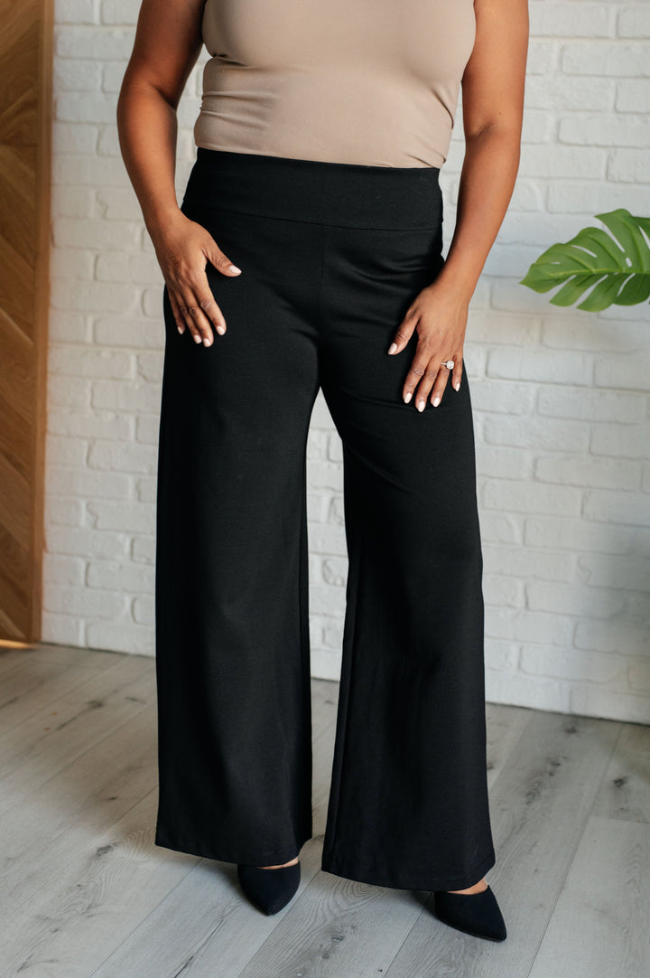 Magic Wide Leg Pants in Black Bottoms