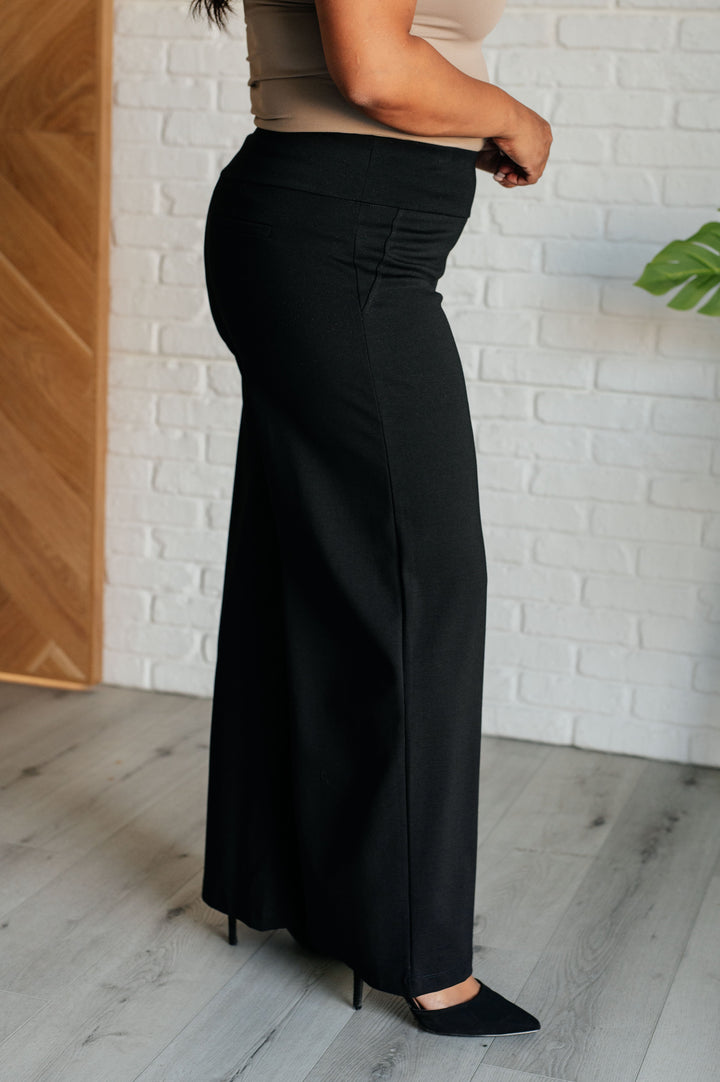 Magic Wide Leg Pants in Black Bottoms