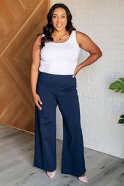 Magic Wide Leg Pants in Navy Bottoms