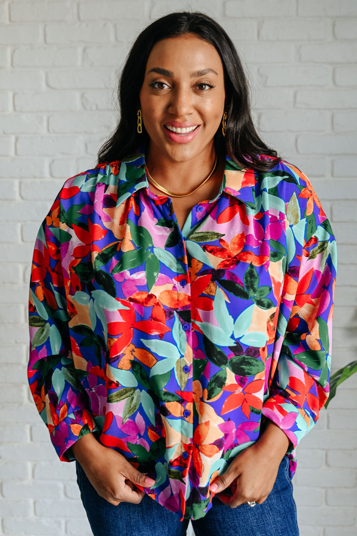 Make Like a Tree and Leaf Button Up Blouse Tops