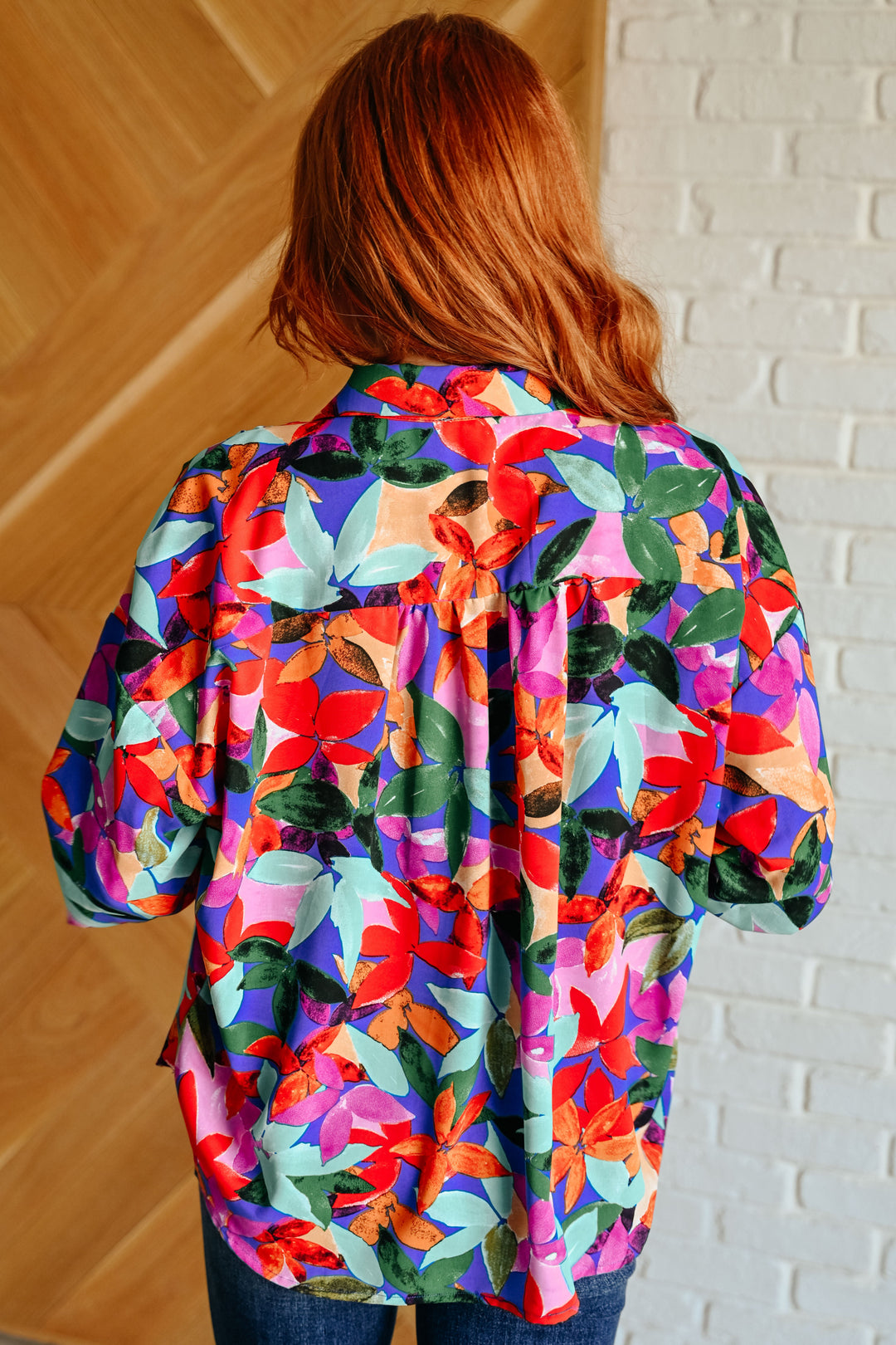 Make Like a Tree and Leaf Button Up Blouse Tops