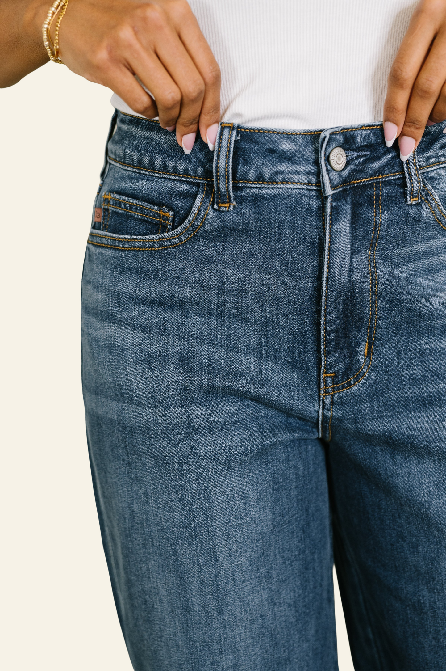 Judy Blue Full Size High Waist Baggy Jeans