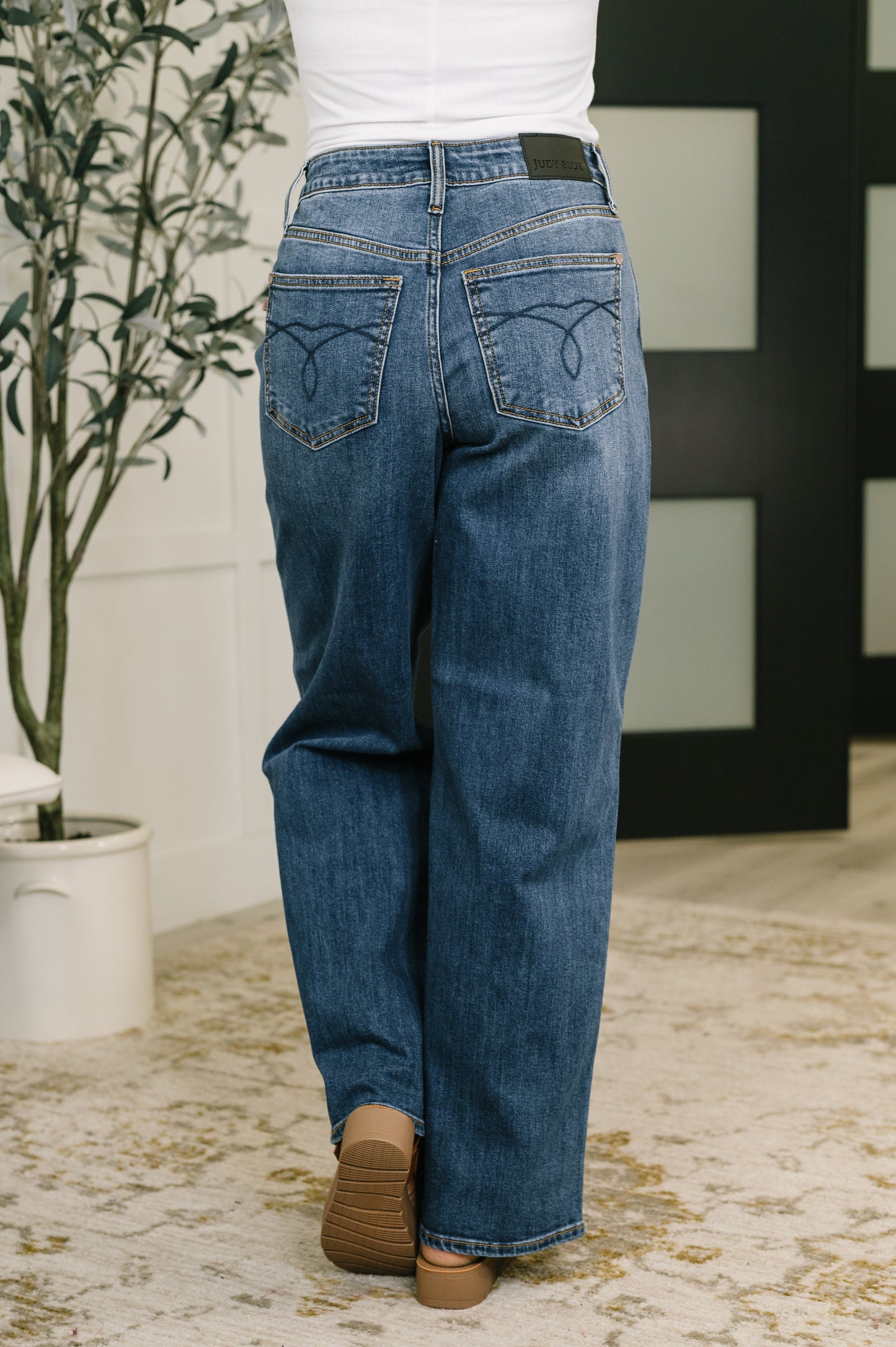 Blue Marie high-waist Wilhelmina baggy jeans with five-pocket design