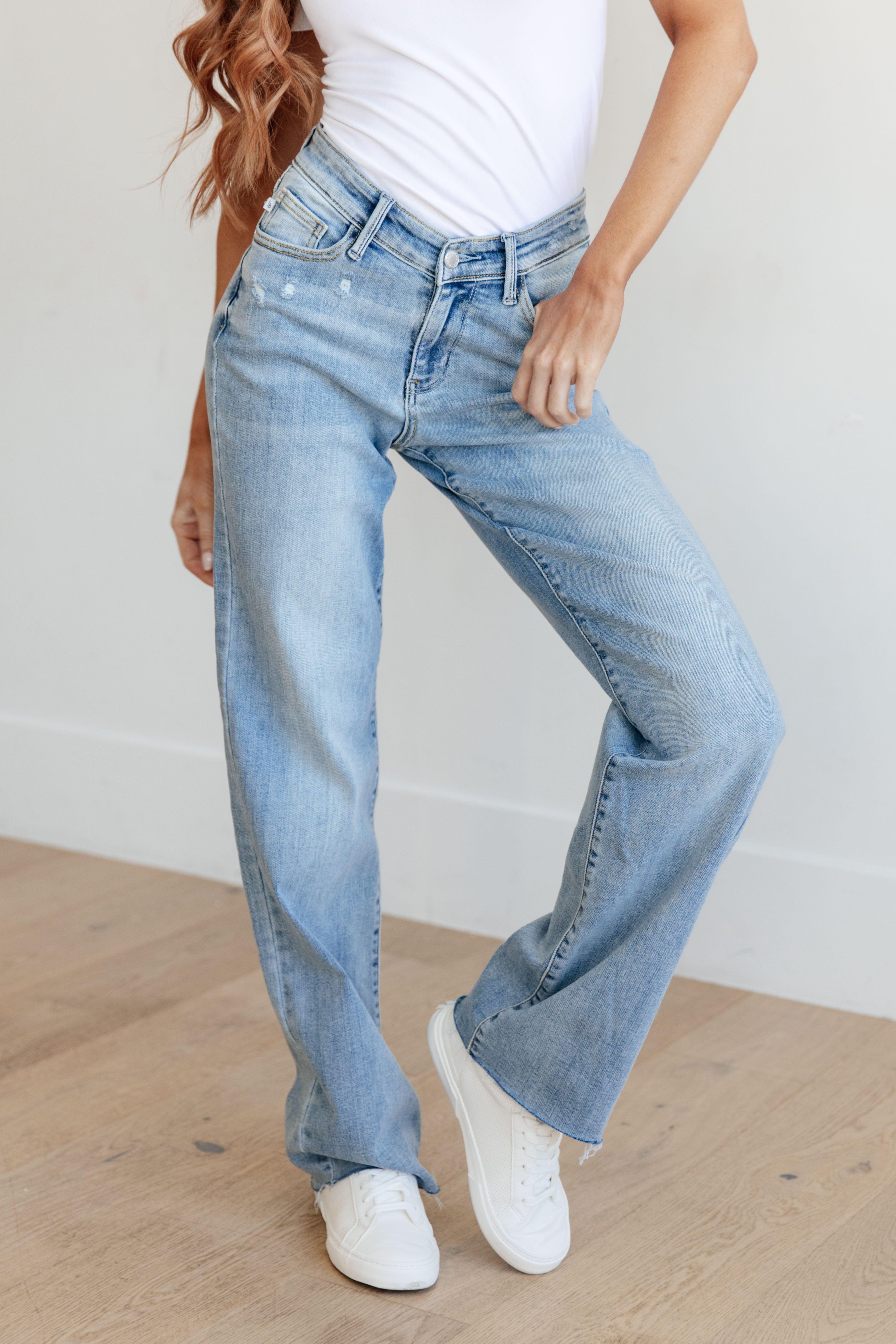 Judy Blue High Rise Straight Leg Jeans Jeans