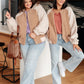 Very J Fleece Sherpa Bomber Jacket - DAVERRI FASHIONS