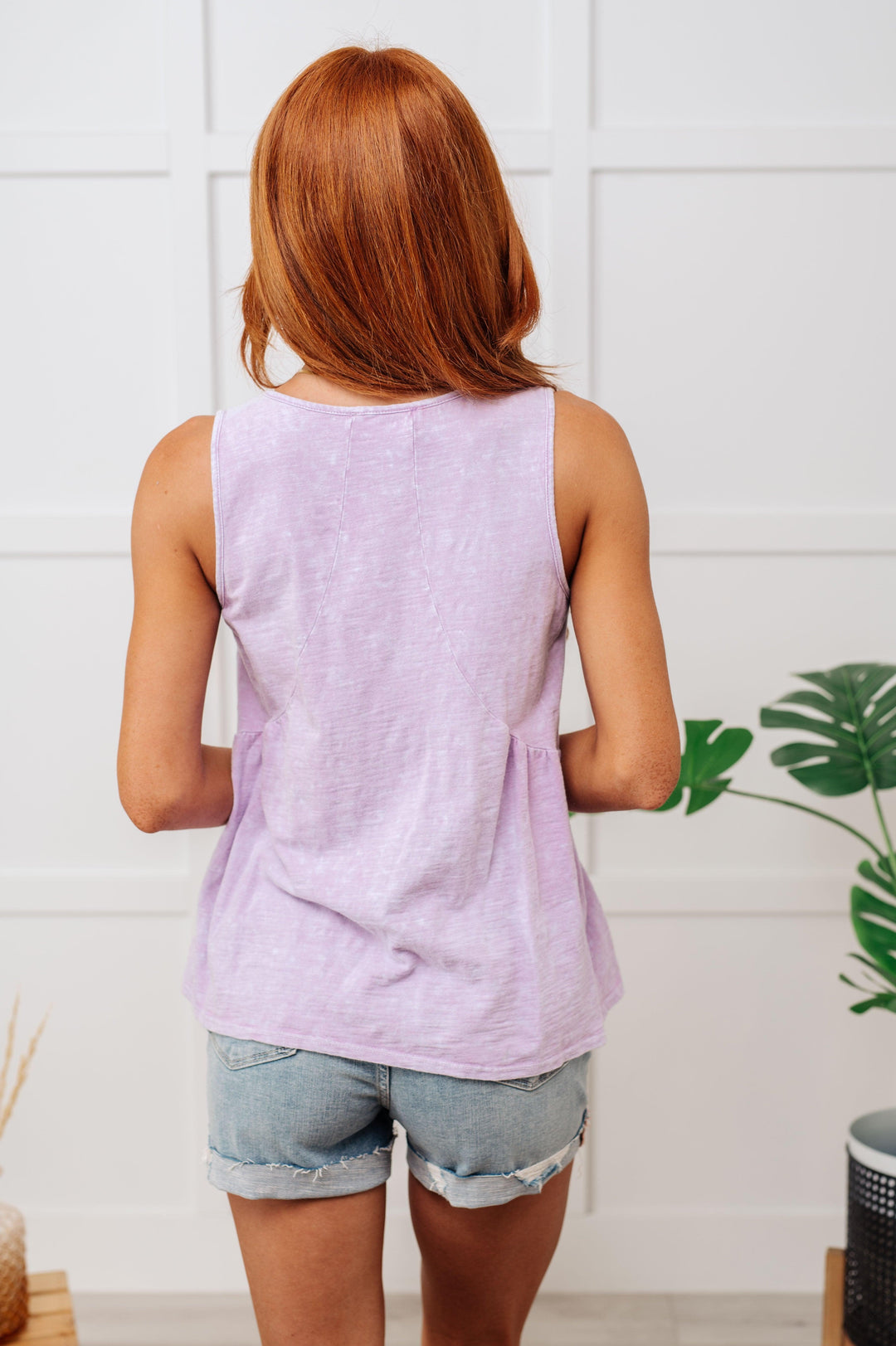 Never Second Best V-Neck Blouse in Lavender Tops