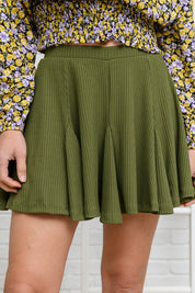 November Romance Skort in Olive Womens