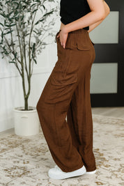 Brown Straight Leg Cargo Pants | Cargo Pants Daverri Fashions