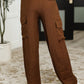 Brown Straight Leg Cargo Pants Cargo Pants