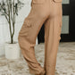 Tan Straight Leg Cargo Pants Cargo Pants