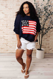 Oh Say Can You See Lightweight Pullover XL | Tops Daverri Fashions