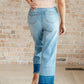 Olivia High Rise Wide Leg Crop Jeans in Medium Wash Jeans