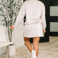 Overslept Knit Top and Skort Set in soft beige loungewear