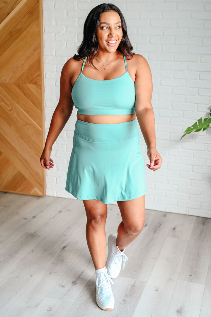 Game, Set and Match Tennis Skort in Tidal Wave Athleisure