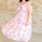 Pastel Petals Floral Midi Dress Midi Dresses
