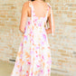 Pastel Petals Floral Midi Dress Midi Dresses