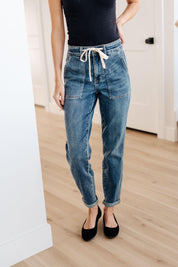 Judy Blue Pull On Denim Joggers Jeans