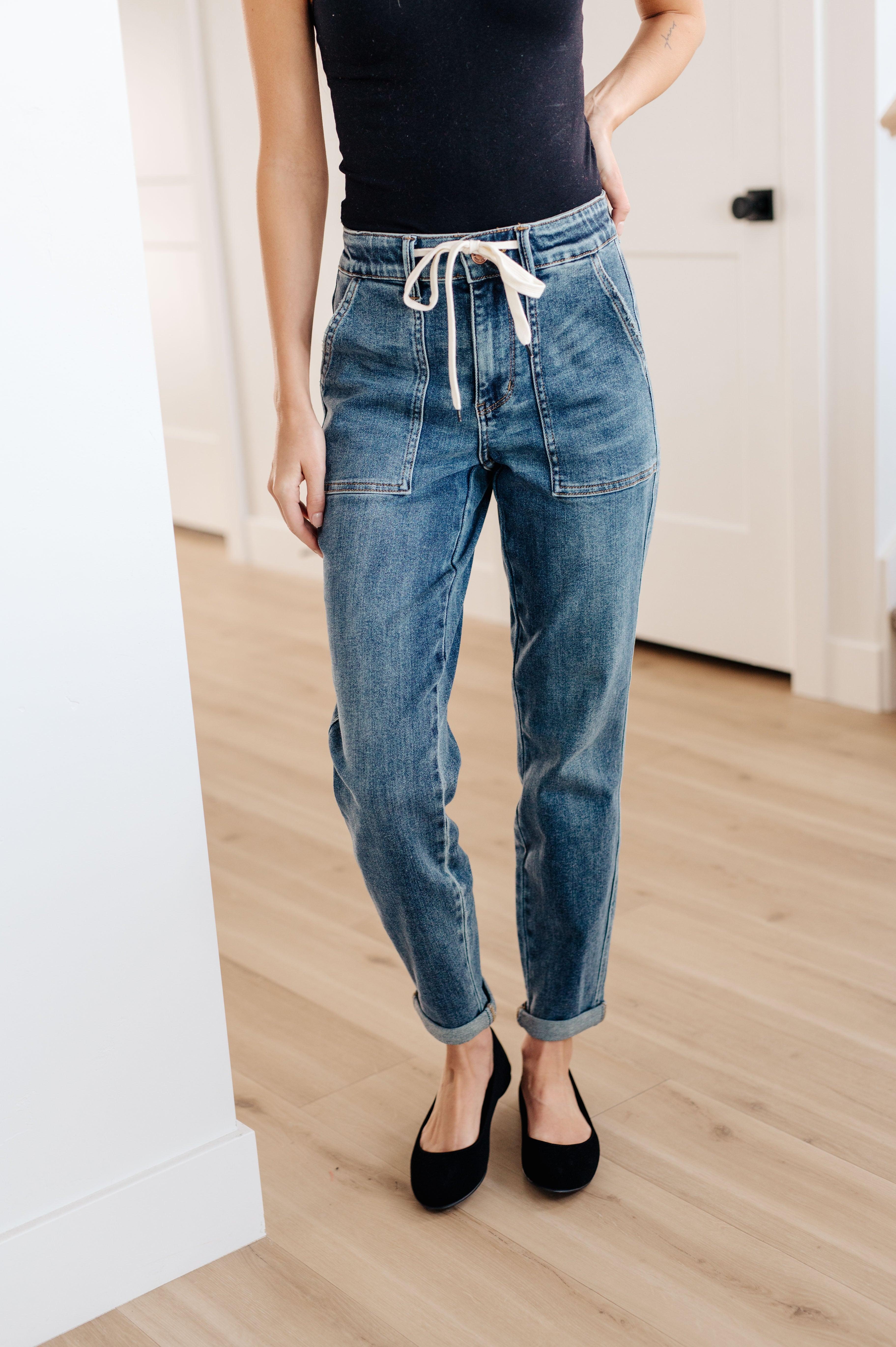 Judy Blue Pull On Denim Joggers Jeans