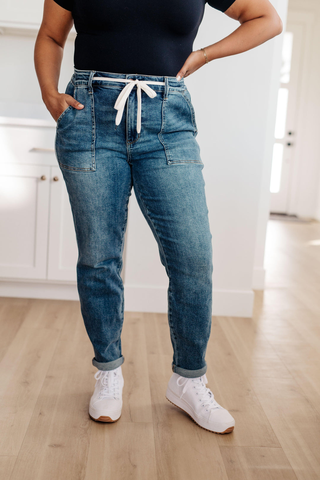 Judy Blue Pull On Denim Joggers Jeans