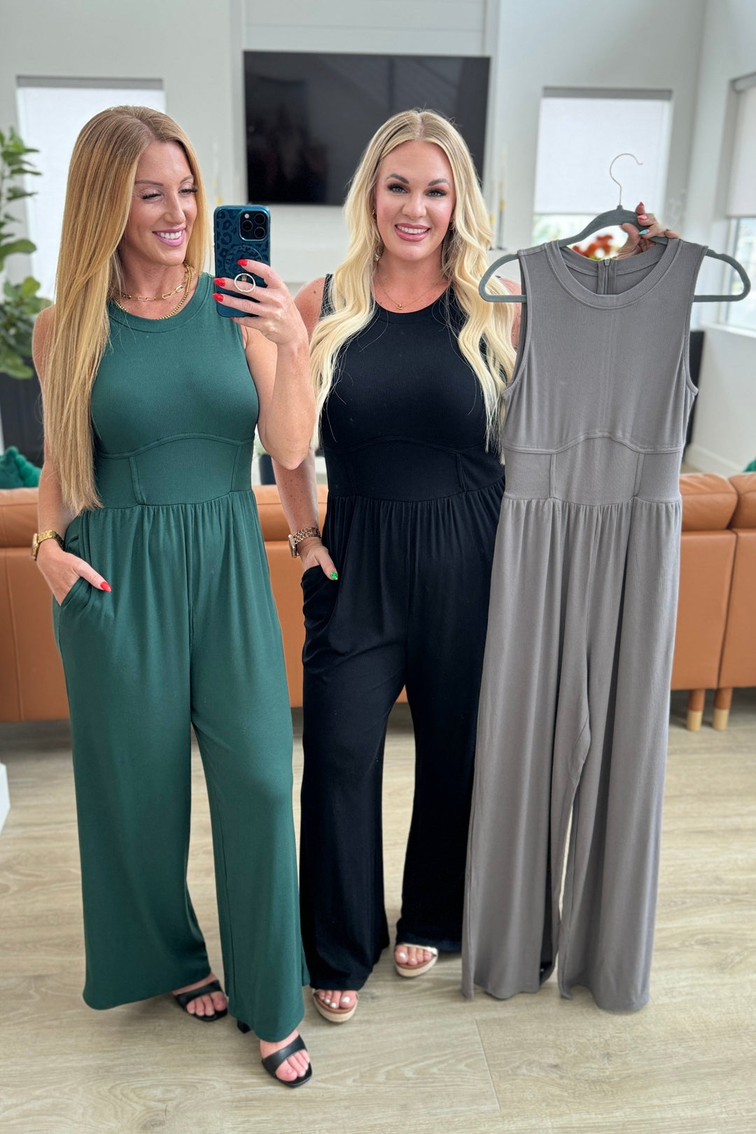 PREORDER: Hilary Wide Leg Jumpsuit in Three Colors Womens