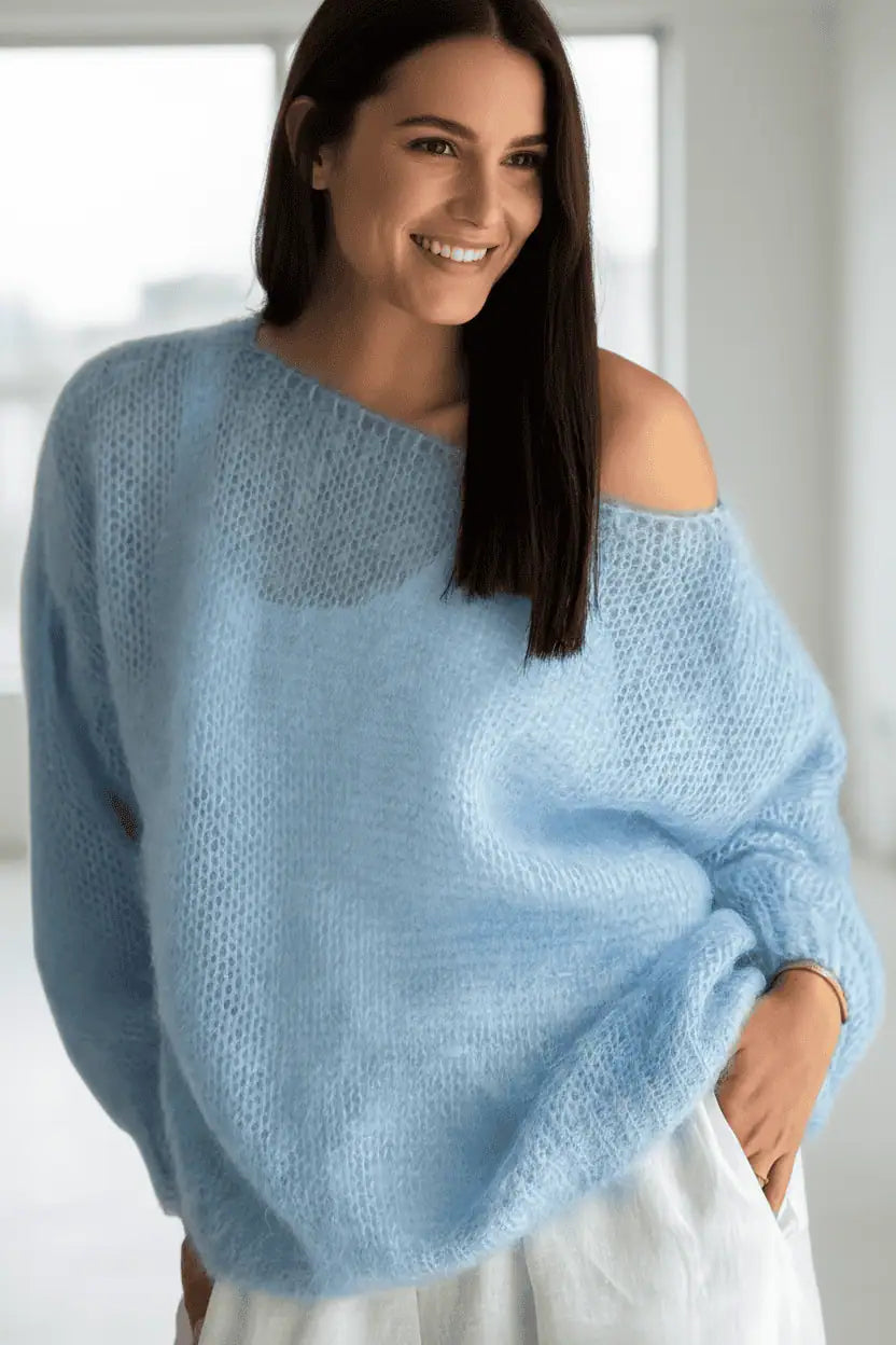 Lightknit Oversized Drop Shoulder Sweater