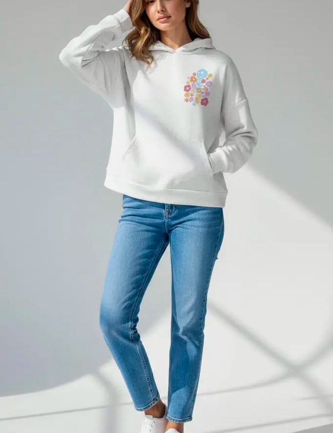 Drop Shoulder Graphic Hoodie with Kangaroo Pocket | Hoodies Daverri Fashions