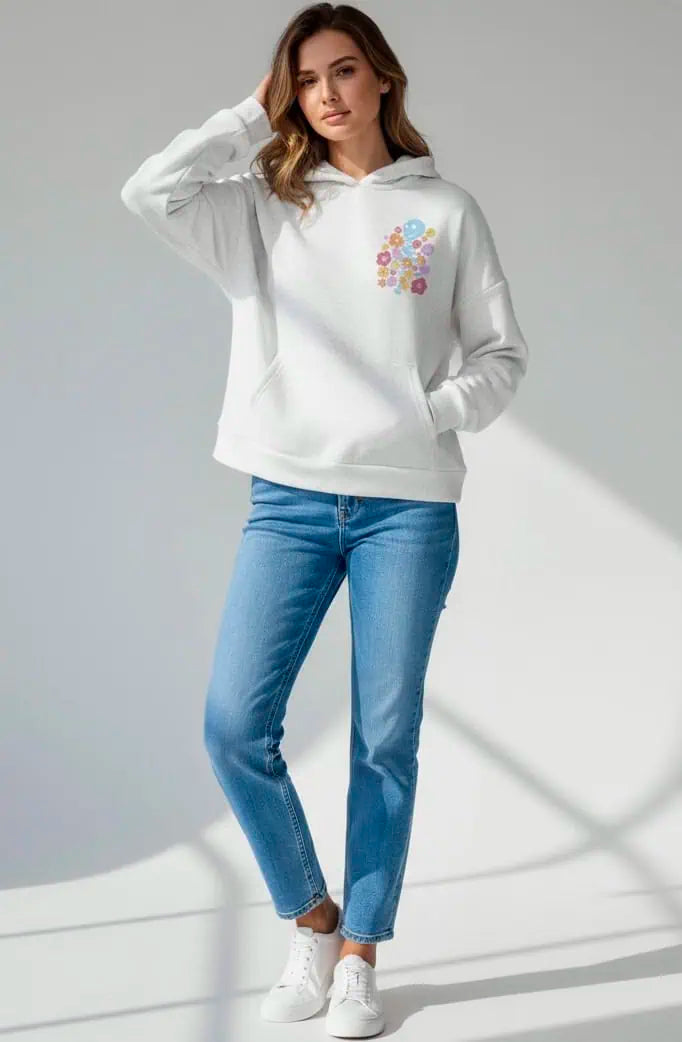 Drop Shoulder Graphic Hoodie with Kangaroo Pocket | Hoodies Daverri Fashions