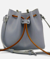 Camille Leather Hand-stitched Bucket Bag | Handbags Daverri Fashions