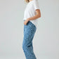 Leopard Print High-Waisted Relaxed Fit Jeans - DAVERRI FASHIONS