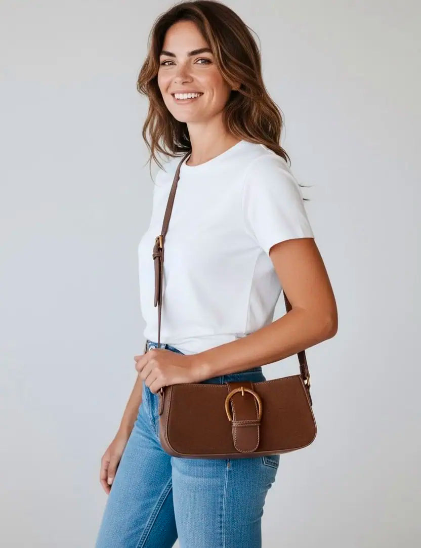 Lexi Suede Crossbody Saddle Bag | Handbags Daverri Fashions