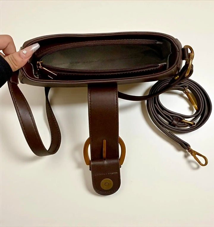 Lexi Suede Crossbody Saddle Bag | Handbags Daverri Fashions