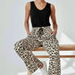 Allover Leopard Print Wide Leg Pants - DAVERRI FASHIONS