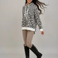 Leopard Dropped Shoulder Hoodie - DAVERRI FASHIONS