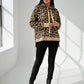 Leopard Dropped Shoulder Hoodie - DAVERRI FASHIONS