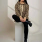 Leopard Dropped Shoulder Hoodie - DAVERRI FASHIONS