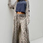 Daverri Fashions Long Sleeve Leopard Print Longline Top and Pants Set - DAVERRI FASHIONS