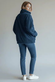 Full Size Zip Up Funnel Neck Long Sleeve Winter Coat Plus Size | Coats Daverri Fashions